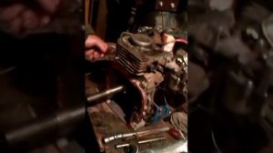 Мотоблок Нива МБ-2 установка поршня