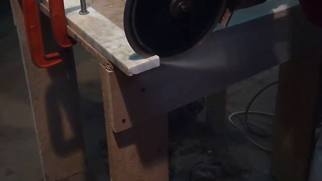 Резка мрамора турбированным алмазным диском KEOS Standart