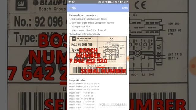 RADIO CODE CALC FOR HOLDEN COMMODORE GTO VAUXHALL OPEL OMEGA - BLAUPUNKT - UNLOCK RADIO CODE смотреть онлайн