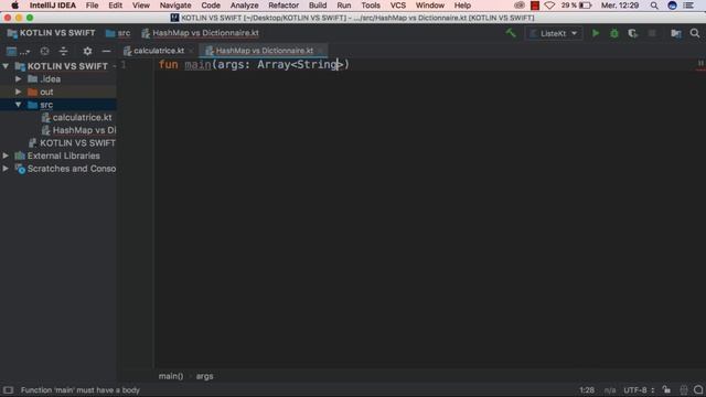 Kotlin vs Swift (Ep 02): Créer une Liste avec kotlin et swift (HashMap vs Dictionnaire) смотреть онлайн