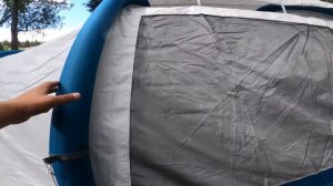 Первая установка палатки с надувными дугами BASE AIR SECONDS4.1 FRESH&BLACK из Декатлона
