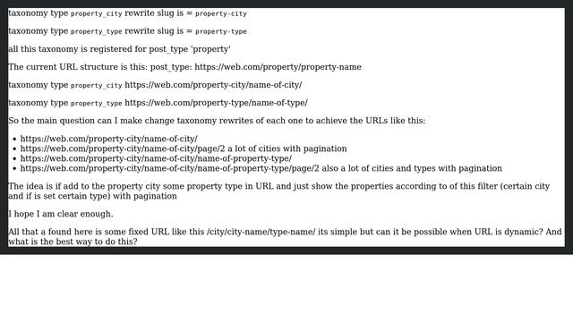Wordpress: Custom rewrite url structure for several custom taxonomy (NOT pos_type) смотреть онлайн