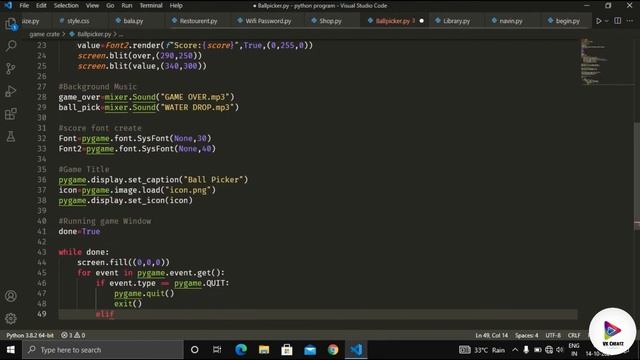 Game Project | Projects |Python | VK CREATZ смотреть онлайн