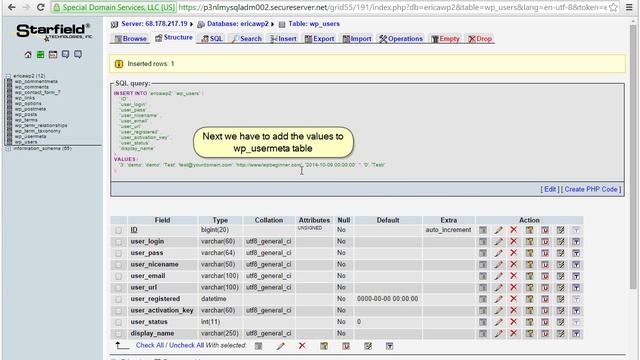 WordPress. How To Create New Admin User Via Database смотреть онлайн