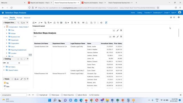 Oracle Selection Steps OTBI Analysis | Oracle OTBI | Online Transaction Business Intelligence | BIS смотреть онлайн