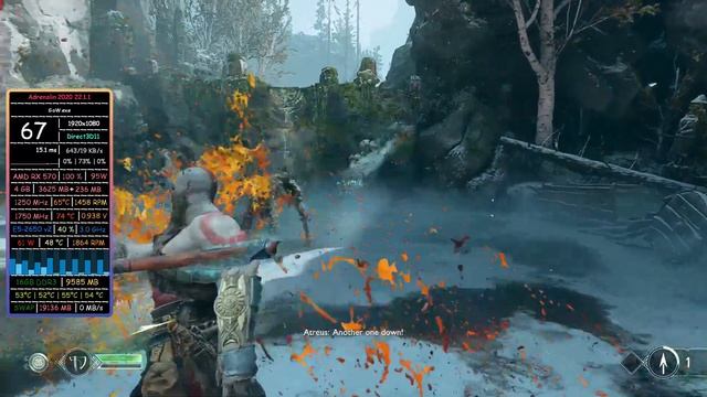 God of War 4 / Xeon E5-2650 v2 / RX 570 / FPS TEST / 13K DRAW CALLS / CORE TEST смотреть онлайн