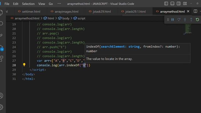 INDEXOF || Arrays || Java Script смотреть онлайн