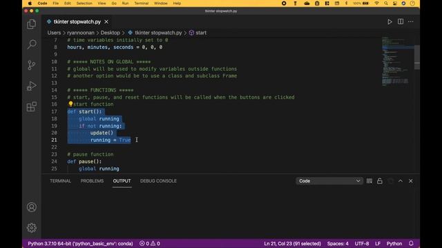 Python Tkinter GUI Stopwatch смотреть онлайн