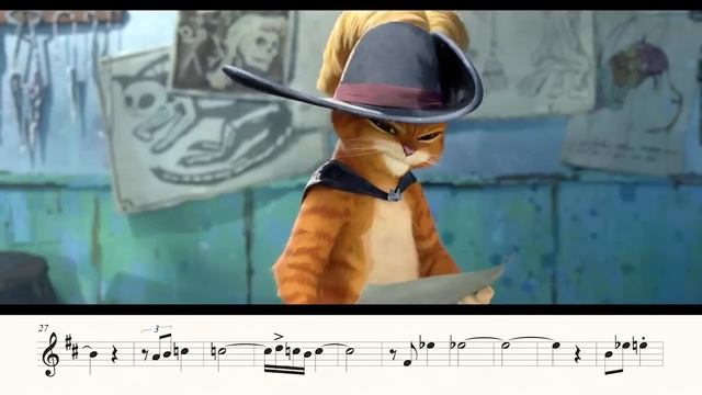 Соло на трубе из мультфильма "Кот в сапогах" смотреть онлайн