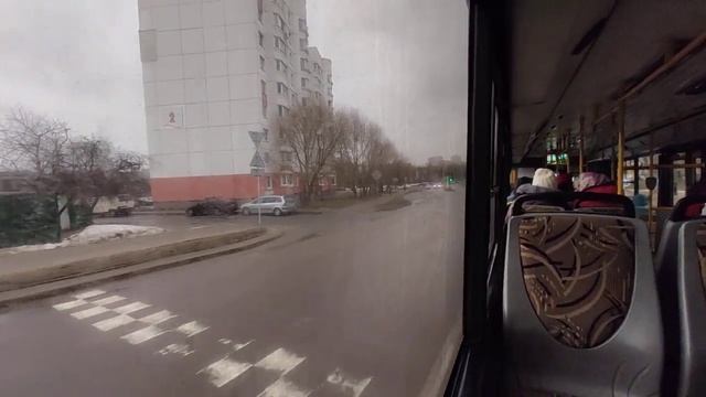 Минск.Поездка в автобусе МАЗ-107.485,гос.АС 4496-7,марш.74с (27.02.2021) смотреть онлайн