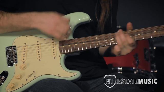 Fender Vintera '60s Stratocaster Electric Guitar, Surf Green | Interstate Music смотреть онлайн
