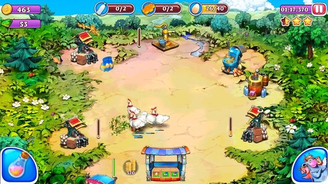 Веселая ферма. Остров безумного медведя, 39 уровень (3 звезды) смотреть онлайн