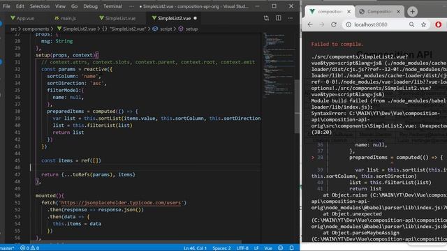 VueJS 3 Composition API (RU) with real example - разбор на примере смотреть онлайн