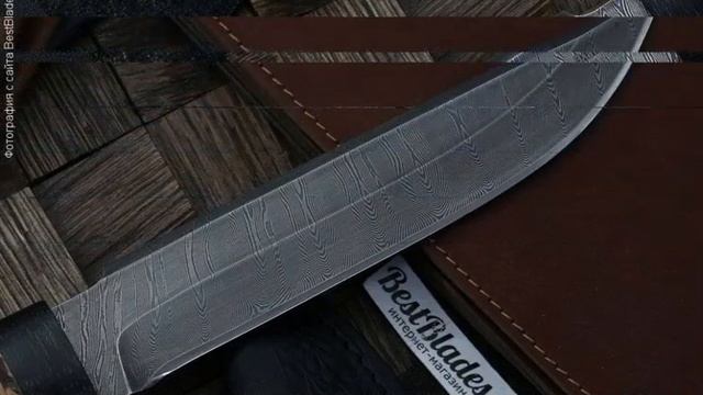 Златоустовские ножи Н3 (сталь черный дамаск У10А/7ХНМ, текстолит, береста) смотреть онлайн