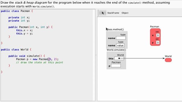 Java - Stack and Heap Diagrams - Constructor смотреть онлайн
