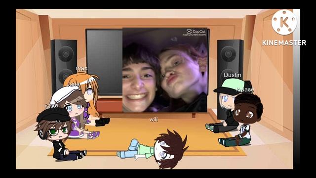 stranger things react to Robert and Nancy part 2. смотреть онлайн