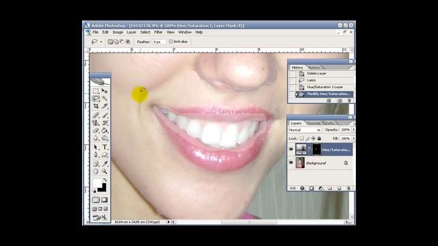 Уроки Photoshop #37. Белые зубы в фотошоп смотреть онлайн