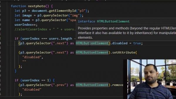 Property 'disabled' does not exist on type 'Element' ts | error in react typescript