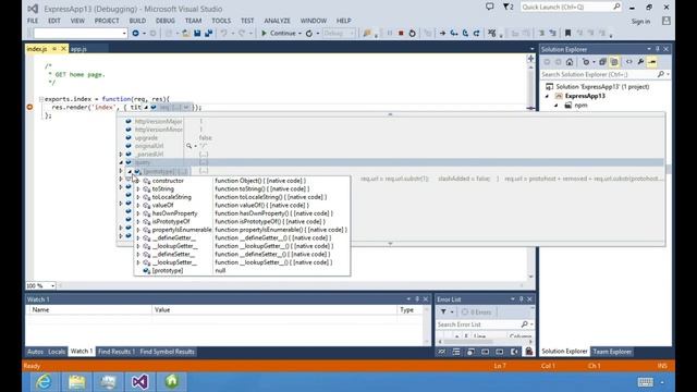 NTVS: overview -- Node Tools for Visual Studio 1.0 Alpha смотреть онлайн