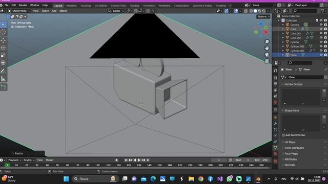 Как сделать Кино Камеру в Blender (How to Make a Cinema Camera in Blender) смотреть онлайн