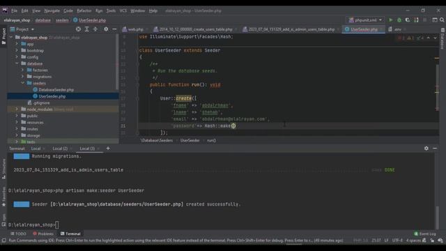 03 | laravel ecommerce project | laravel 10 | make Admin Middleware & redirect admin to dashboard смотреть онлайн