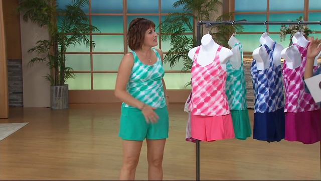 Ocean Dream Signature Tie Dye Tankini Swimsuit on QVC смотреть онлайн
