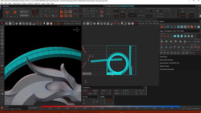 Mortal Kombat Look: Part 02 - Unwrapping the Dragon in Rizom UV смотреть онлайн