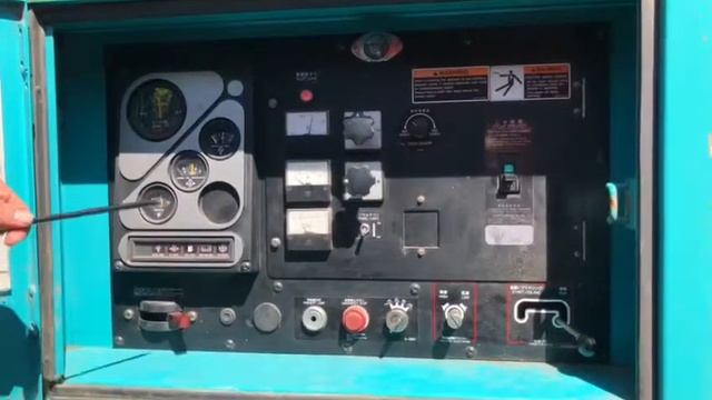 Как запускать дизельный генератор DENYO DCA - 60 смотреть онлайн