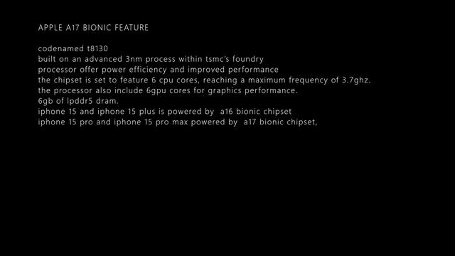 APPLE A17 BIONIC SPECS LEAKS смотреть онлайн