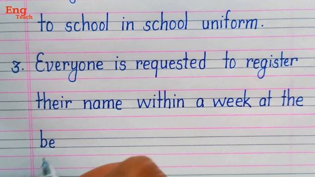 Six rules and regulations for school | some rules for school | #Handwriting | #writing | Eng Teach смотреть онлайн