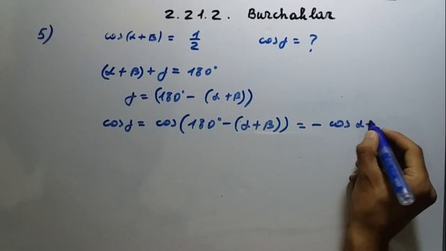 2.21.2.Uchburchak Burchaklari (1-10-misol). [Matematika Javoblari]