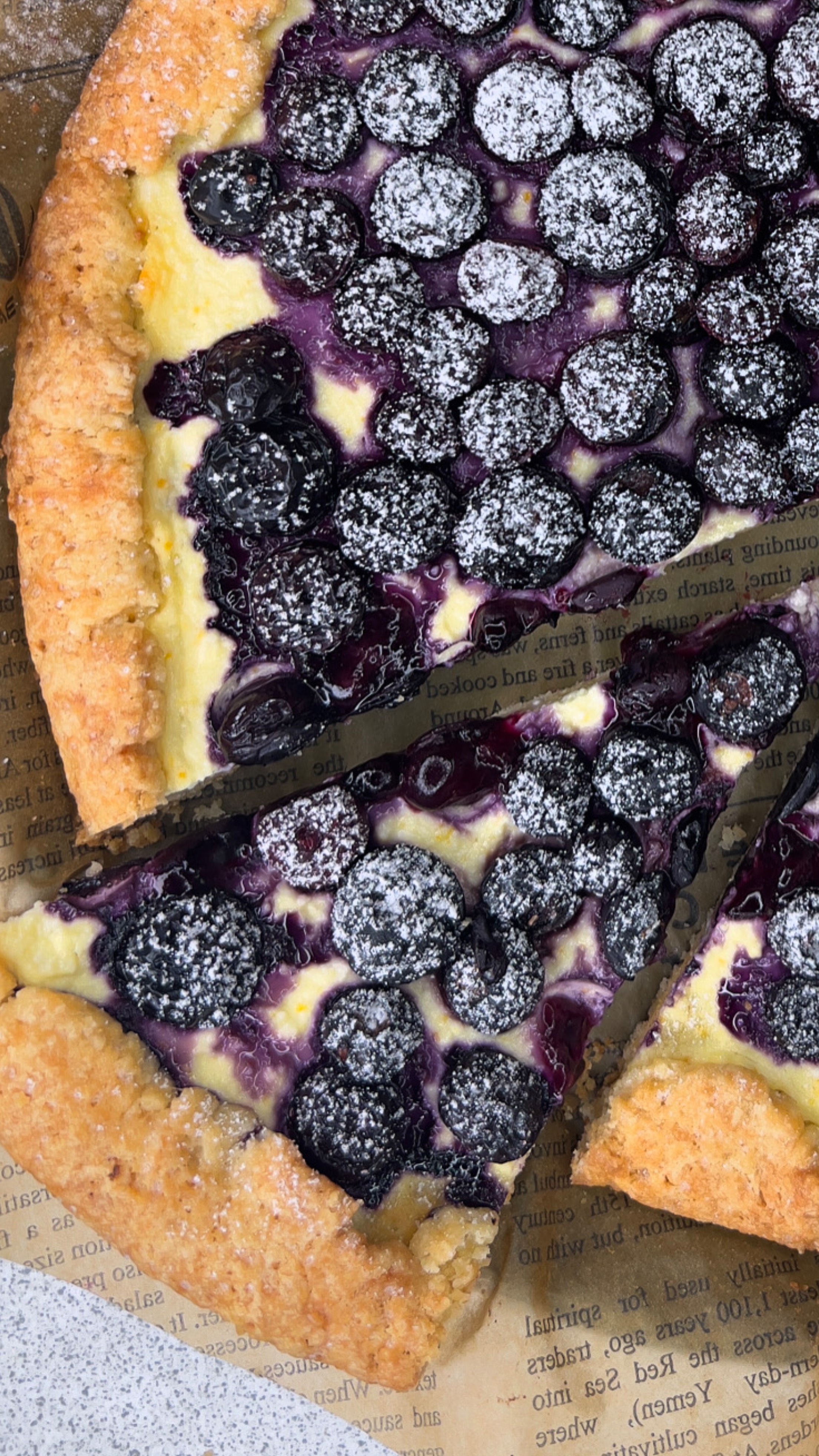 Галета с голубикой