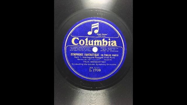 Felix Weingartner , cond. LSO Berlioz: Symphonie Fantastique - 3rd. , 4th. mov. & Finare (2/2) смотреть онлайн