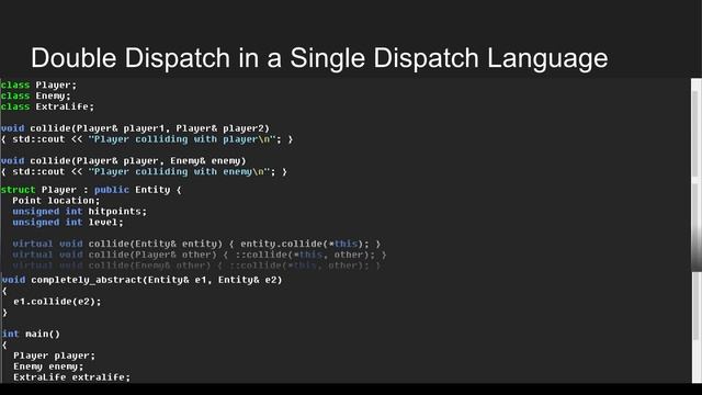 Multiple Dispatch in Single Dispatch Languages смотреть онлайн