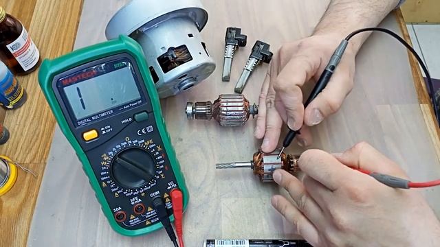 Как проверить якорь любого электроинструмента своими руками? смотреть онлайн