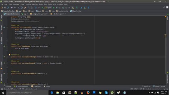 Create a GPS Location Tracker app in Android - Tutorial with Example смотреть онлайн