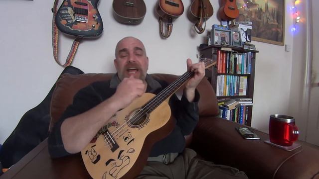 PERFECT BLUE BUILDINGS by Counting Crows. Ukulele cover baritone смотреть онлайн
