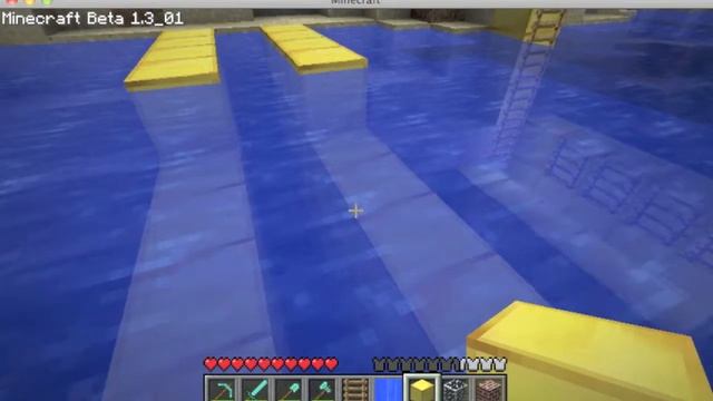 Minecraft: How to make an underwater area with the water still on top! смотреть онлайн