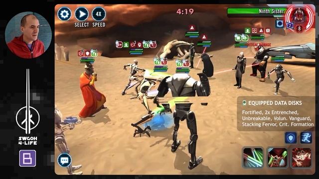Counter Grand Inquisitor in Conquest with Overzealous & Stoneskin Data Disk Set | SWGOH смотреть онлайн