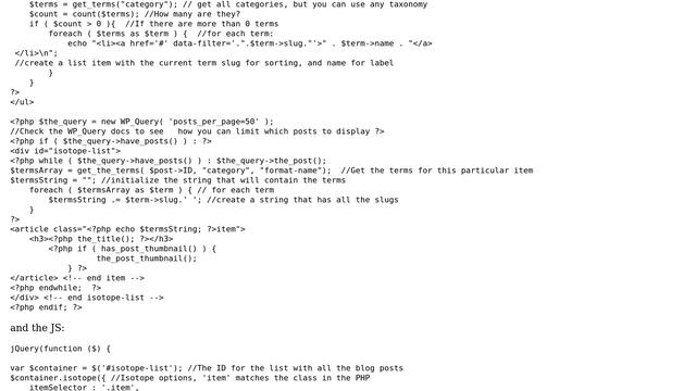 Wordpress: Keep post format class with isotope filter смотреть онлайн