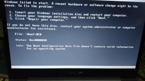 windows failed to start a récent hardware or software change might be the cause to fix the problem