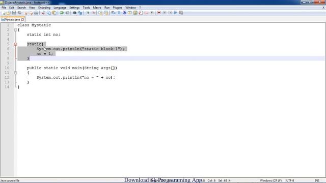 static variable and static block || static keyword in java || part 2 in hindi смотреть онлайн