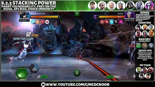 MCOC Act 8.2.3 - Stacking Power, Prey on the Feeble, Sp2 Bias, Shock Immunity - Nimrod смотреть онлайн