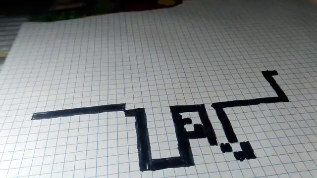 Как нарисовать M416 по клеточкам!!!