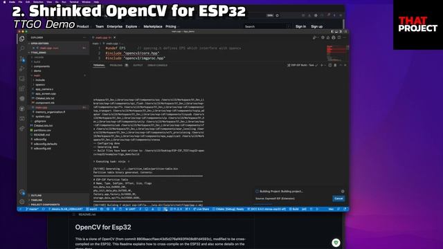 Running OpenCV on ESP32-CAM смотреть онлайн