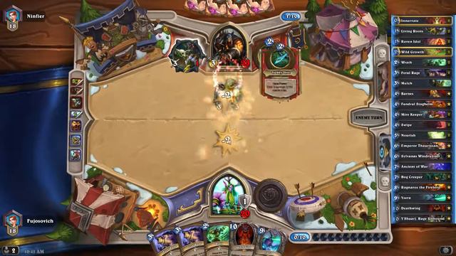 [Hearthstone] Barnes Ramp Druid vs Hunter (S30 - 02) I should have lost смотреть онлайн