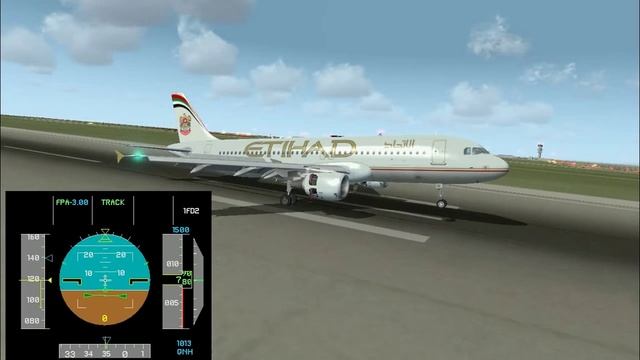 Etihad A320 VOR Rwy35R approach into Milano Malpensa MXP/LIMC смотреть онлайн