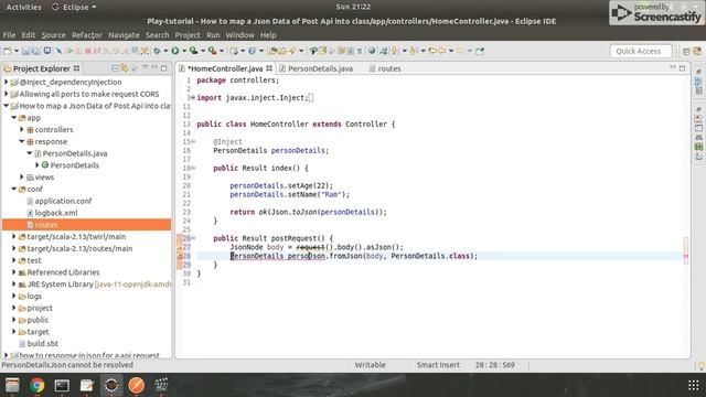How to map a post api data into a Class in play framework JAVA смотреть онлайн