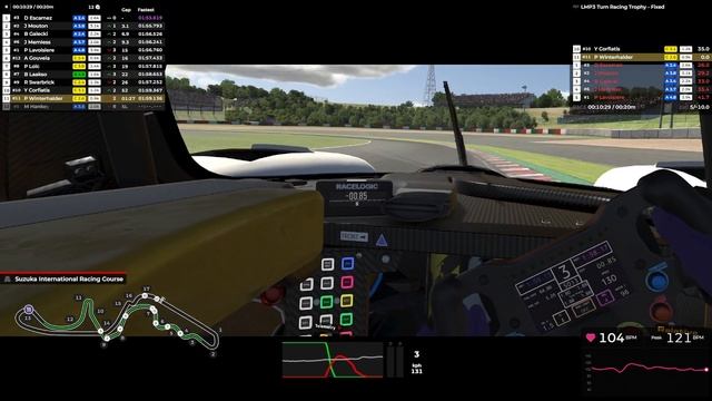 iRacing in VR...LMP3 Suzuka P9 start tried to overtake during yellow! смотреть онлайн