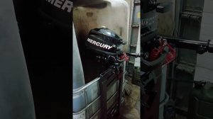 Лодочный мотор (Меркури) MERCURY 3.5 - 4 такта 2013г запуск после обслуживания.